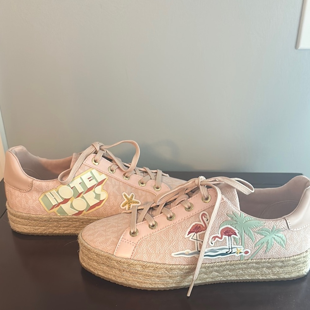 MICHAEL Michael Kors Pink Espadrilles with Canvas Upper
